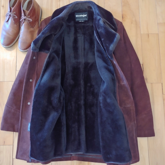 EUC! Vintage STRATOJAC SWEDE LEATHER JACKET - Picture 2 of 15